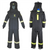 Oberon Suit Kit - Arc Flash - 25 Cal TCG&trade; - Comes with Hood, Coat, Bib Coveralls and  Fresh Air Arc Flash Hood Ventilation System & Light - With Escape Strap - With Leg Zippers - Color: Black - Size: Medium