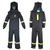 Oberon Suit Kit - Arc Flash - 55 Cal TCG&trade; - Comes with Hood, Coat, Bib Coveralls and  Fresh Air Arc Flash Hood Ventilation System & Light - With Escape Strap - With Leg Zippers - Color: Black - Size: Large