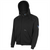 OBERON Hoodie - Hi-Vis 100% FR/Arc-Rated Heavyweight 12 oz Cotton Fleece - Zipper Closure - Detachable Hood - Black - Size: XL