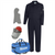 Oberon Suit Kit - Arc Flash - 10 Cal TCG&trade; - Comes with Hard Cap and Face Shield, Balaclava, Coveralls, and Storage Bag - Color: Navy Blue - Size: 4XL