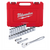 Milwaukee Tool 22 pc 1/2" Drive SAE Ratchet and Socket Set with FOUR FLAT Sides
