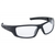 SAS Safety VX9 Safety Glasses w/ Black Frame / Clear Lens (in Polybag)