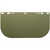 Jackson Safety Jackson Safety - Replacement Windows for F20 Polycarbonate Face Shields - Dark Green - 8" x 15.5" x.040" - E Shaped - Unbound - (36 Qty Pack)