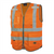 Pioneer Pioneer - Mesh 9-Pocket Safety Vest - Hi-Vis Orange - Size 2XL