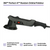 3M 3M&trade; Perfect-It&trade; Random Orbital Polisher 34101, 21 mm, 120V, 60 Hz, Plug A