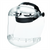 Sellstrom Sellstrom- Face Shield - 380 Series -MAX LIGHT- 6.5" x 19.5" x 0.040" Window - Clear - Ratcheting Headgear - Dual Crown