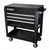 SUNEX 3 Drawer Slide Top Utility Cart with Power Strip Black