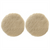 Wizards Products 11228 Buffing Pad, 3 in Overall Dia, Hook and Loop, White