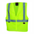 Pioneer Pioneer - Zip-Up Safety Vest - Hi-Vis Yellow/Green - Size Small