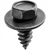 AUVECO 12057 Hex Head Sems A/AB Point Tapping Screw, M6.3 x 1.81 mm Screw x 16 mm L x 10 mm Across Flats, Phosphate