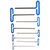 Eklind Tool Company HEX KEY SET 8 PC T-HANDLE 9IN. METRIC 2-10MM CUSH