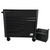 Homak Manufacturing 44" 8-Drawer Service Cart w/Power Tool Holder Drawer- Black