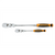 GearWrench 2 Piece 1/4 Inch & 3/8 Inch Drive 90-Tooth Dual Material Flex Head Teardrop Ratchet Set