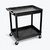 Luxor 2-Shelf Plastic Utility Cart