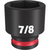 Milwaukee Tool SHOCKWAVE Impact Duty  3/8" Drive 7/8" Standard 6 Point Socket
