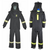 Oberon Suit Kit - Arc Flash - 100 Cal TCG&trade;  - Comes with Hood, Coat, Bib Coveralls and  Fresh Air Arc Flash Hood Ventilation System & Light - With Escape Strap - With Leg Zippers - Color: Black - Size: 3XL Tall