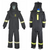 Oberon Suit Kit - Arc Flash - 75 Cal TCG&trade; - Comes with Hood, Coat, Bib Coveralls and Fresh Air Arc Flash Hood Ventilation System & Light - With Escape Strap - With Leg Zippers - Color: Black - Size: XL