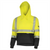 OBERON Hoodie - Hi-Vis 100% FR/Arc-Rated Heavyweight 12 oz Cotton Fleece - Pullover - Black Bottom - Hi-Vis Yellow - Size: 2XL