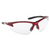 SAS Safety DB2 Safe Glasses w/ Clear Lens and Red Frame in Polybag