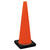 CORTINA DW Series Traffic Cone, 28 in H, 7 lb PVC, Orange/Black Base