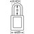 MASTER LOCK  Zenex™ Thermoplastic Safety Lockout Padlock, 410, 1-1/2 W x 1-3/4 H Body, 1-1/2 in H Shackle, KD, Purple - 6 Per Box