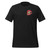 Kiss My Brass OG Tee — front view of the black heather unisex t-shirt with the Brass Kisses lips logo. Soft ring-spun cotton blend crew tee, XS–5XL.