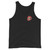 Brass Kisses OG Tank in black, front view — signature OG design printed front and back on a soft 100% combed ring-spun cotton staple tank. Veteran-owned brand apparel, XS–2XL.