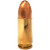 Close-up of Brass Kisses 9mm Luger 124gr FMJ round nose remanufactured ammunition — NATO-standard duty-weight load for defensive practice and range training, loaded with new CCI primers and copper-jacketed projectiles.
