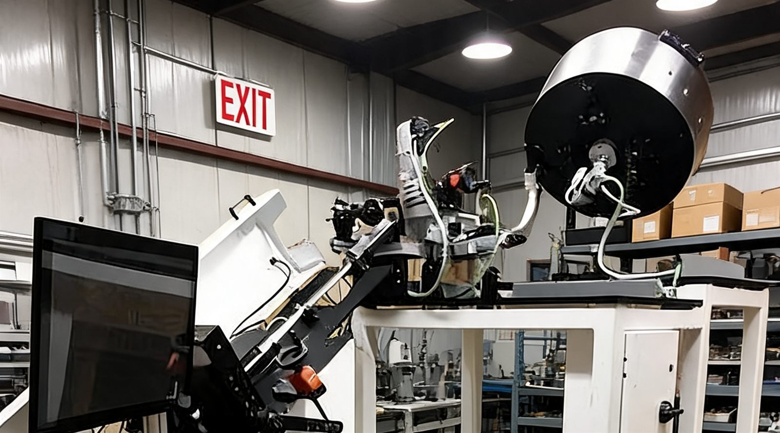 Laser ammunition inspection system on the quality control line