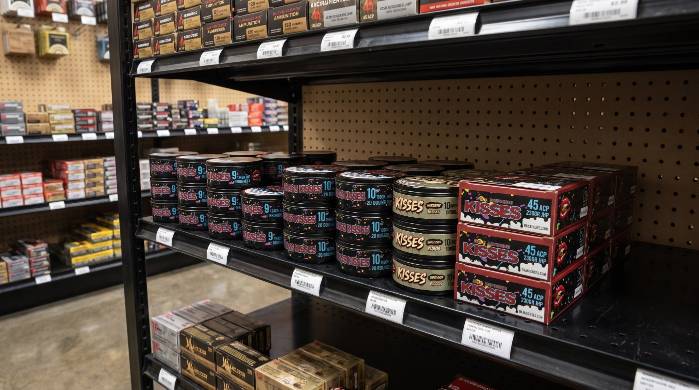 Brass Kisses stocked on a retail shelf