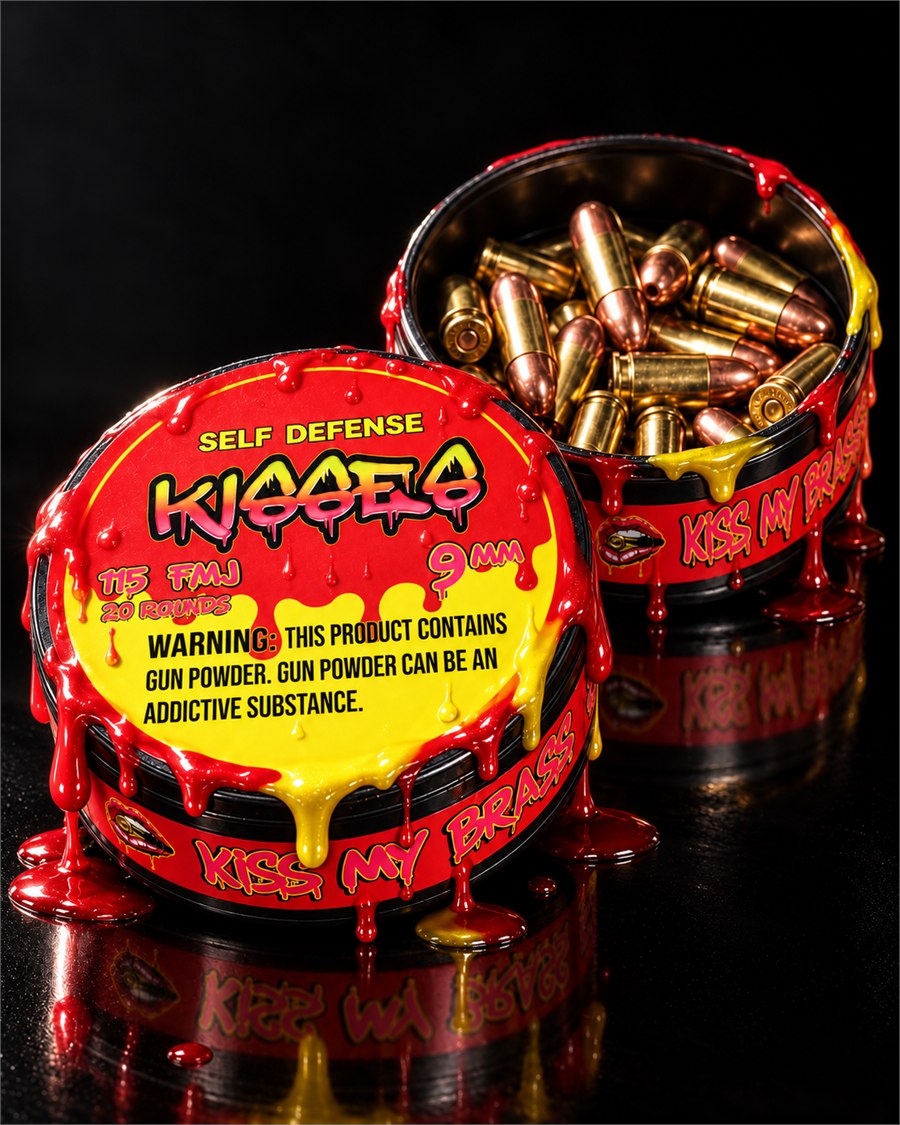 Self Defense Kisses 9mm packaging