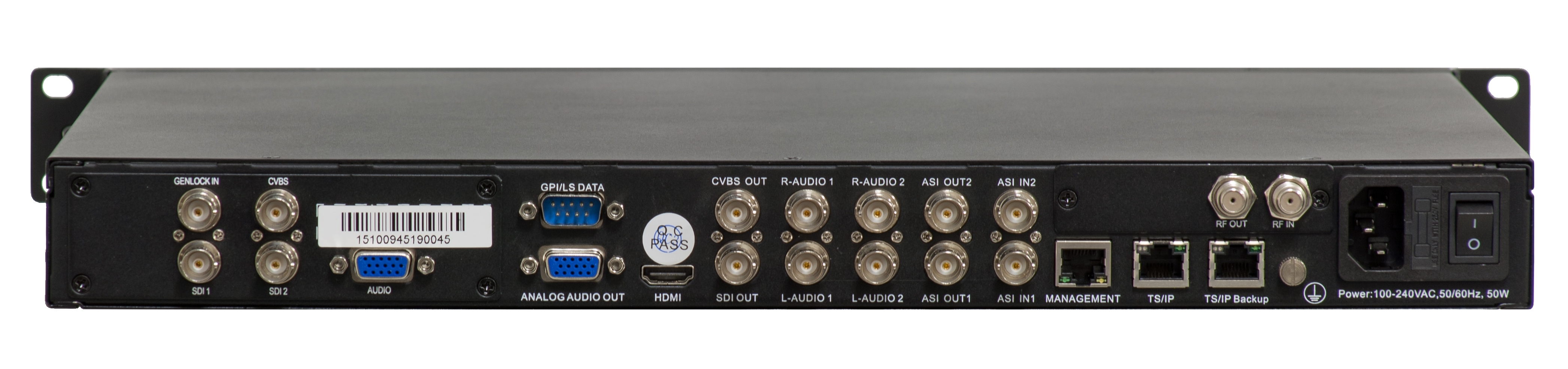 DSR180ASI Rear panel