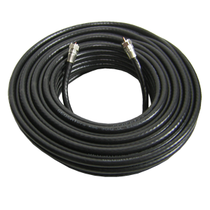 RG6 COAX CABLE 75' WITH COMPRESSION F-FITTINGS