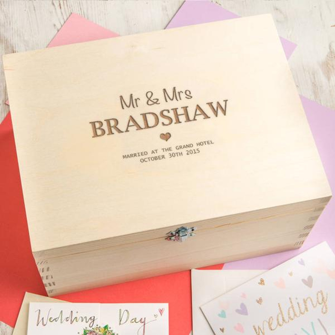 Personalized Memory Box for Couples