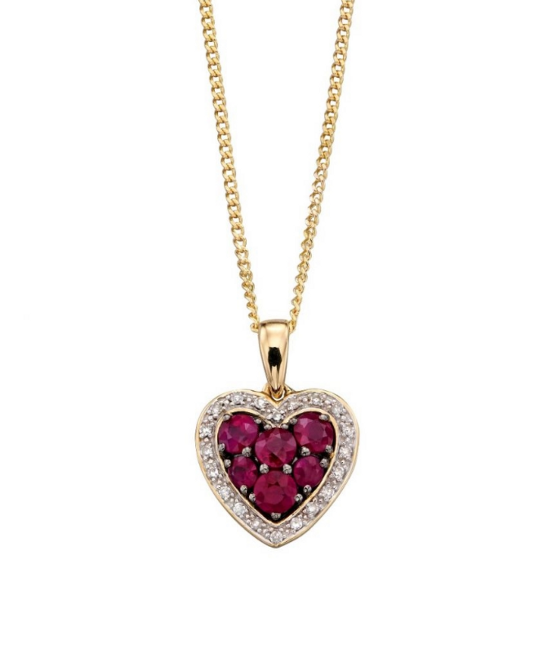 14K Yellow Gold and Diamond Heart Pendant (1.50 carat) RM1162P - IMG  Jewelers