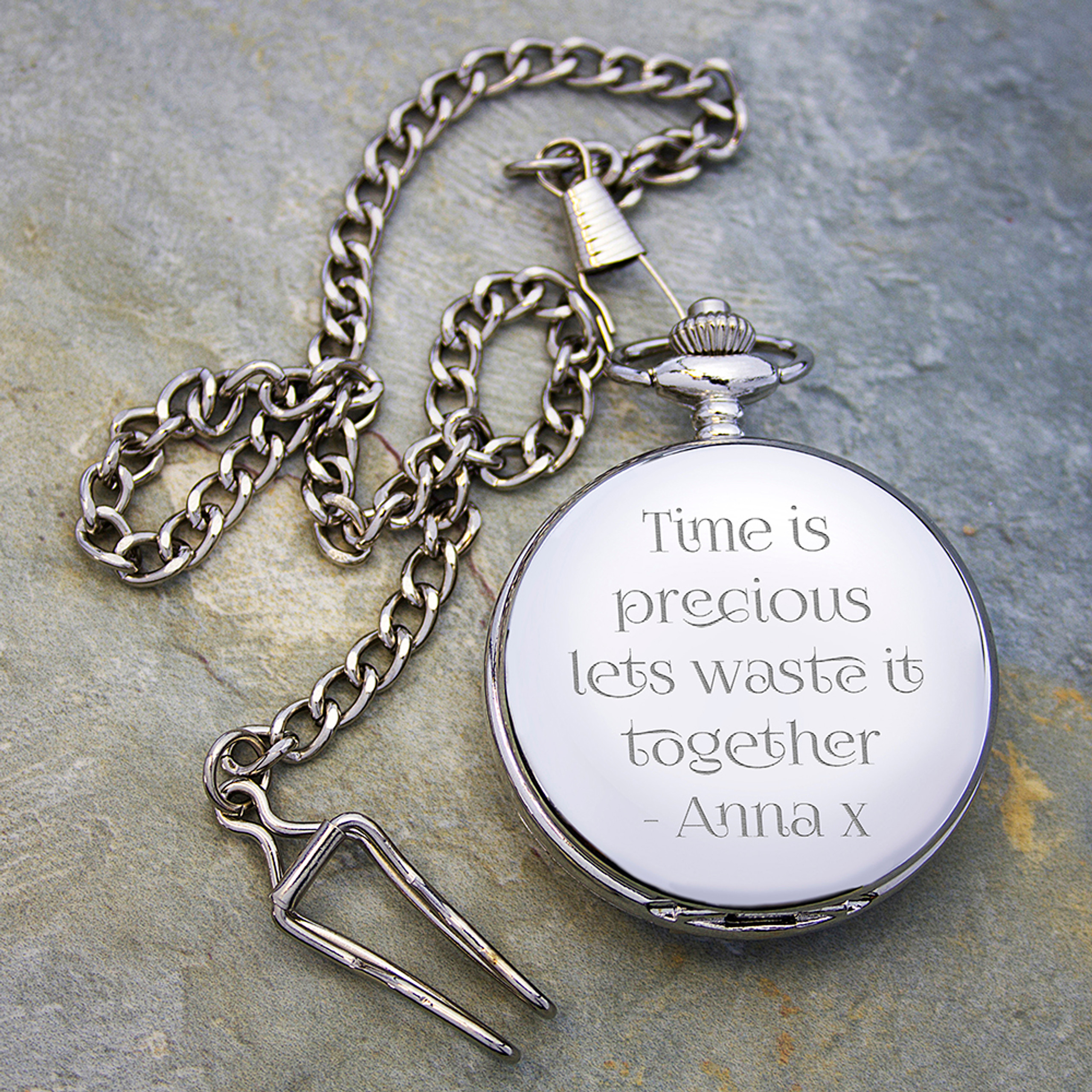 personalized pocket watch