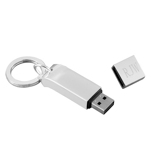 Personalized silver USB stick