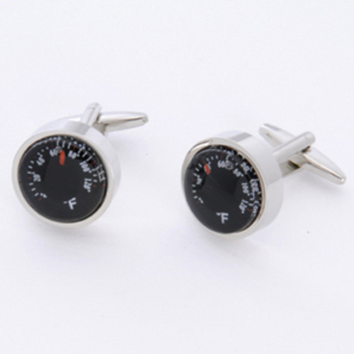 Thermometer cufflinks - perfect to show your husband what hot stuff he is...