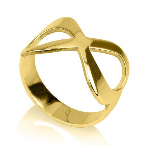 24K Gold Plated Infinity Ring