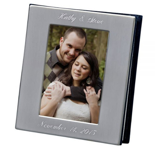 Engraved Silver Anniversary Photo Album