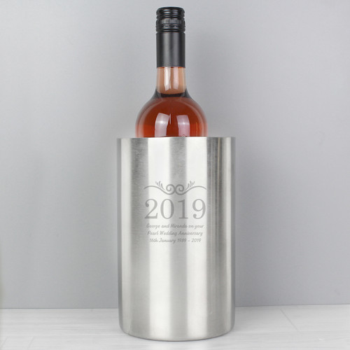 Personalized Anniversary Year Wine Cooler