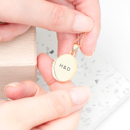 Personalized Gold Locket with your initials