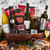 Ruby Anniversary Gift Basket filled with gourmet gifts themed to the 40th anniversary theme.