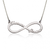 silver couples infinity necklace