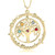 Gold Family Tree necklace personalized with names and birthstones