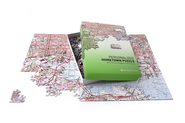 Personalized map of your home jigsaw puzzle