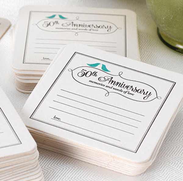 50th anniversary party coasters