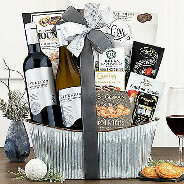 Silver Anniversary Gift Basket