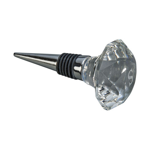 Personalized Crystal Anniversary Wine Bottle Stopper