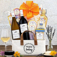 Spa and Wine Anniversary Gift Basket